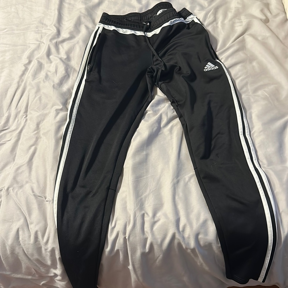Adidas Black and white sweatpants